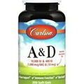 Carlson Laboratories Vitamins A & D 10000 IU & 400 IU 300 Softgel