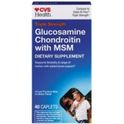 CVS Health Glucosamine Chondroitin w/ MSM Caplets 40 Count (Exp. 02/26)