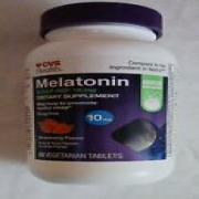 Cvs Health Melatonin Sleep Aid 10mg Strawberry Fl 60 Veggie Tablets Exp 6/25