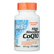 Doctor's Best - Coq10 100mg - 120 Softgel Capsules