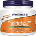 NOW Supplements, Probiotic-10™, 25 Billion, with 10 Probiotic Strains, Dairy, So