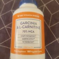 Vitamin Shoppe Garcinia & L-Carnitine180 Vegetable Caps ATS Bb 6/30/25