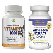 Vitamin C Pills Immune Support White Bean Extract Weight Loss Dietary Supplement