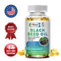 Black Seed Oil 1000mg,Premium Cold Pressed,Non-GMO Vegan,Premium Nigella Sativa