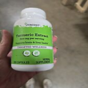 Vitacost Turmeric Extract 800 mg Per Ser 200 Capsules Brain Liver Health 11/2024