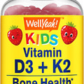 Wellyeah Vitamin D3 + K2 for Kids Gummies - Vitamin D3 1000 IU, K2 100 MCG - Bon