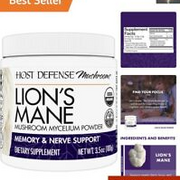 USA-Made Lion's Mane Brain Health Supplement for Enhanced Focus - 66 Servings