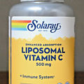 Solaray Liposomal Vitamin C 500 mg 100 Capsules Immune System VegCaps