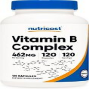 High Potency Vitamin B Complex 460mg, 120 Count (Pack of 1)