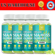 1-4pcs Sea Moss Gummies - Irish sea Moss raw Organic Bladderwrack Burdock Root