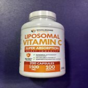 Wholesome Wellness Liposomal Vitamin C 1500mg Supplement 200 Caps