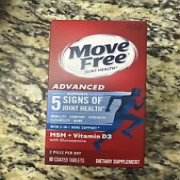 Move Free Advanced Plus MSM + D3, Joint Health, 80 Tablets - Brand NEW!