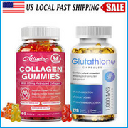 Collagen Biotin Gummies | Glutathione Whitening Pills Anti Aging Skin Health