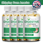 Digestive Enzymes Supplement Prebiotic & Probiotics Gas 1200mg Digestive Health