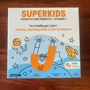 Jetson Superkids Probiotic & Prebiotic + Vitamin D Powder Packets, Orange, 31 Ct