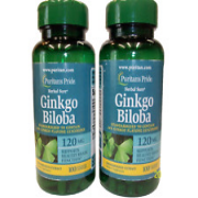 Puritan's Pride Ginkgo Biloba 120 mg 100 Capsules Pack of 2