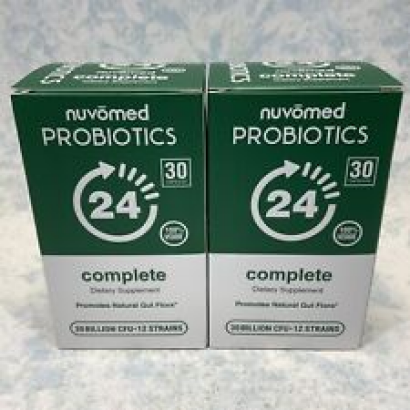 Nuvomed Probiotics Complete Digestive Support 30 Billion CFU 60 Caps Exp 11/24