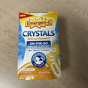 Emergen-C Crystals 500mg Vitamin C 28 Stick Pack Orange No Water Need Exp 5/2025