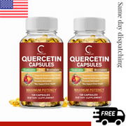 120Capsules Quercetin w/ Bromelain Zinc Natural Immune Support Supplement US