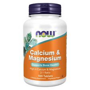 NOW FOODS Calcium & Magnesium - 100 Tablets