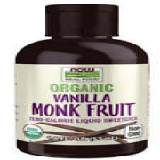 Now Foods - Organic Vanilla Monk Fruit, Zero-Calorie Liquid Sweetener, 1.8 fl oz