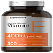 Vitamin E 400 iu | 268mg | 300 Softgels | Non-GMO | by Horbaach