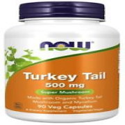 Now Foods - Turkey Tail 500 mg 90 Veg Capsules, by NOW