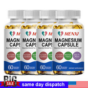 Magnesium Glycinate 500mg Capsules Muscle Brain Support promote sleep