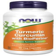 Now Foods - Turmeric Curcumin with BioPerine® - 90 Veg Capsules, by NOW