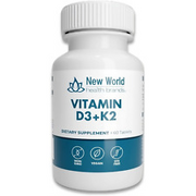 Vitamin D3 + K2 5000 IU/180 mcg | 60 Capsules – Bone & Immune Support