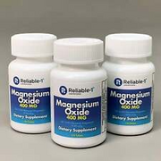 RELIABLE 1 (3 PACK!) Magnesium Oxide 400MG 120 Tablets E23151 BB-04/2025