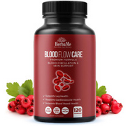 HerbaMe Blood Circulation Supplement 120 Capsules Support Leg Vein Heart Vessels