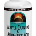 Source Naturals, Inc. Acetyl L-Carnitine & Alpha-Lipoic Acid 650MG 60 Tablet