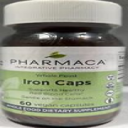 Pharmaca Whole Food Iron Caps, 60 Vegan Capsules - CHOOSE EXPIRATION!