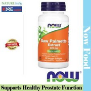 NOW Foods Saw Palmetto Extract Men's Health 320mg 90 Veggie Softgels Exp 10/2025
