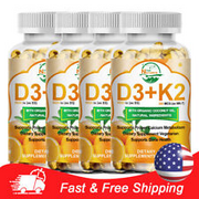 Vitamin K2 (MK7) D3 5000 IU Supplement, BioPerine Capsules, Immunity Health USA