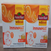 2 X Nature Made Wellblends ImmuneMAX Fizzy Drink Mix Stick Packs 30ct Exp 6/2024