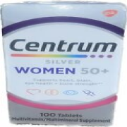 Centrum Silver Womens 50 Plus Vitamins, Multivitamin Supplement, 100 Count 06/25