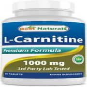 Best Naturals L-Carnitine 1000mg 60 Tablets 60 Count Pack of 1