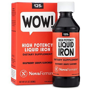 NovaFerrum WOW | High Potency Liquid Iron Supplement | 125mg of Iron Per 5mL Dos