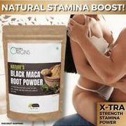 Nature's Black Maca Root Powder Help Increase Vigor & Wellness supplement powder
