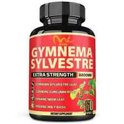 Pure Organic Gymnema Sylvestre Capsules  4 Herbs - Gurmar Capsule with Neem Leaf