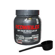 (72,27 EUR/kg) Olimp Redweiler 480g Pulver Dose Booster Arginin + Dosierlöffel