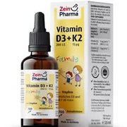 (20ml, 998,00 EUR/1L) Zein Pharma Vitamin D3 + K2 Family Drops - 20 ml.