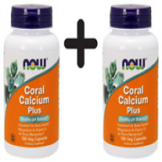 (90 g, 369,19 EUR/1Kg) 2 x (NOW Foods Coral Calcium Plus - 100 vcaps)