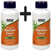 (90 g, 482,63 EUR/1Kg) 2 x (NOW Foods Hawthorn Extract, 600mg Extra Strength -