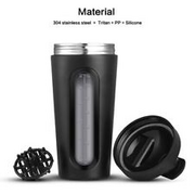 NEU Protein Shaker Edelstahl 700ml Trinkflasche Eiweiß Shaker Fitness BPA frei