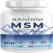 Bandini® MSM | 2000Mg Methylsulfonylmethan + VITAMIN C Pro Tagesdosis | 200 Stk