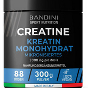 Bandini® Creatin Monohydrat Pulver 300G | 3000Mg Creatine Je Tagesdosis