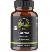 Guarana Organic Capsules - 150 x 500mg - caffeein Content - Natural - Organic - Without additives - Manufactured and Controlled in Germany (DE-ECO-005) - 100% Vegan